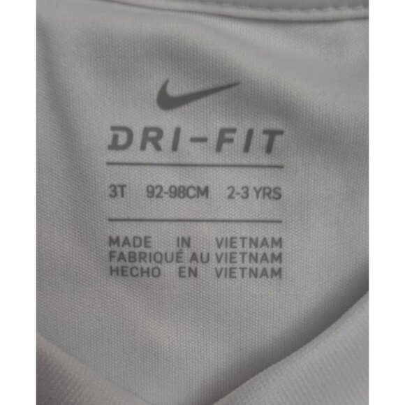Nike Dri-Fit Toddler T-Shirt 3T My First Hit Baseball Graphic White - Picture 3 of 3